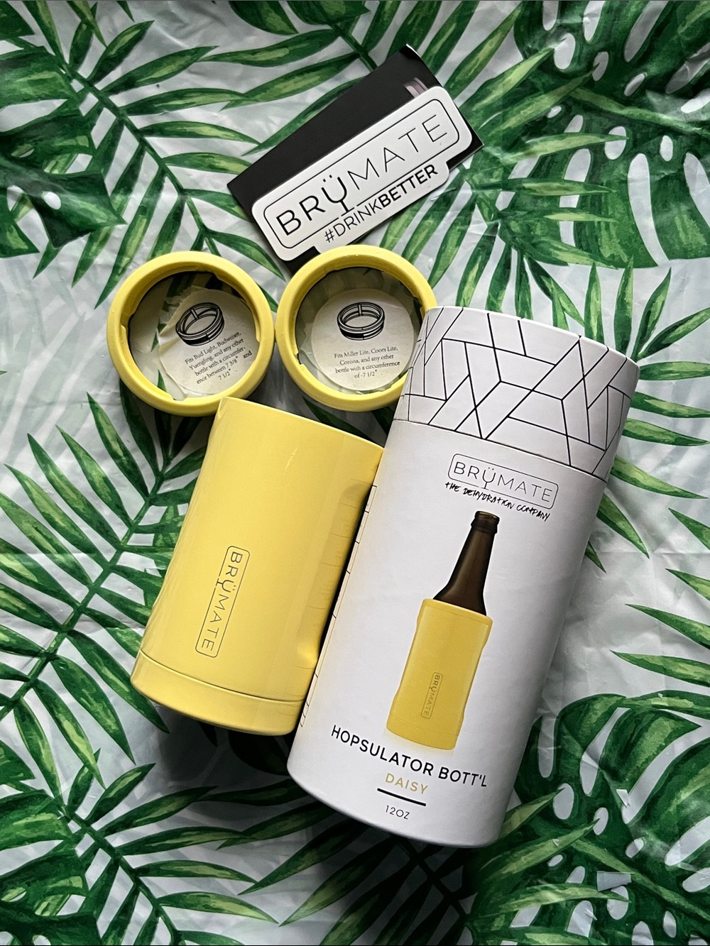 Brumate Daisy Yellow Hopsulator Bott’l Insulator